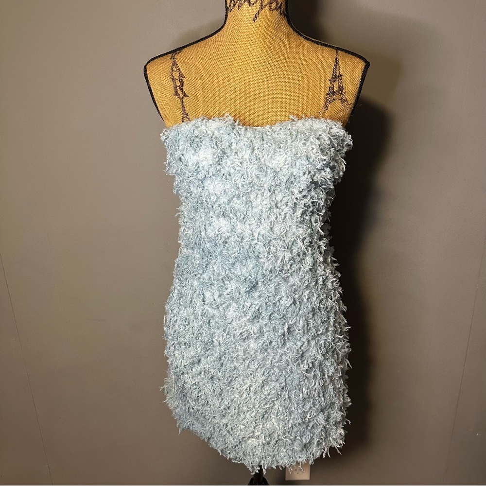 **NWT** Extro & Vert Faux Feather Mini Dress - Picture 6 of 15